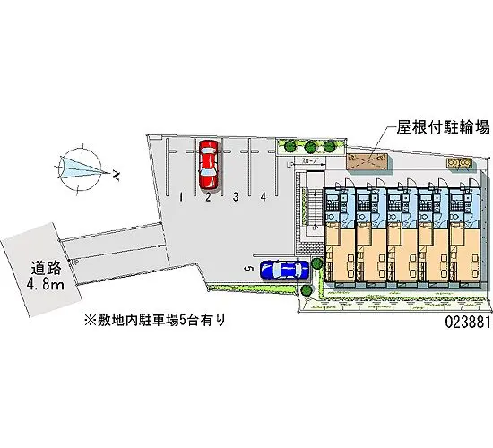 ★手数料０円★綾瀬市深谷上７丁目　月極駐車場（LP）